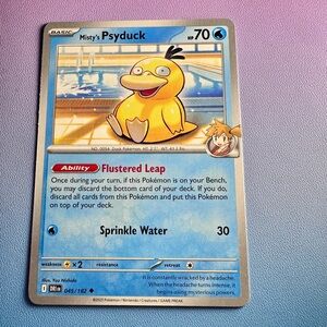 misty’s psyduck - 045/182 (uncommon) — pokemon: destined rivals